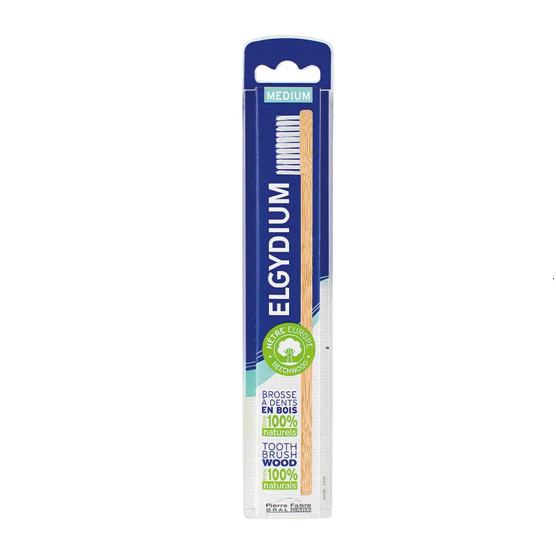 Eco Friendly Wooden Toothbrush - Medium