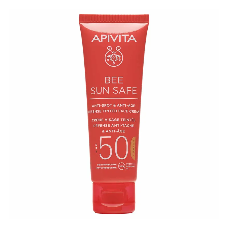 Βee Sun Safe Anti-Spot & Anti-Age Defense Tinted SPF50 Face Cream