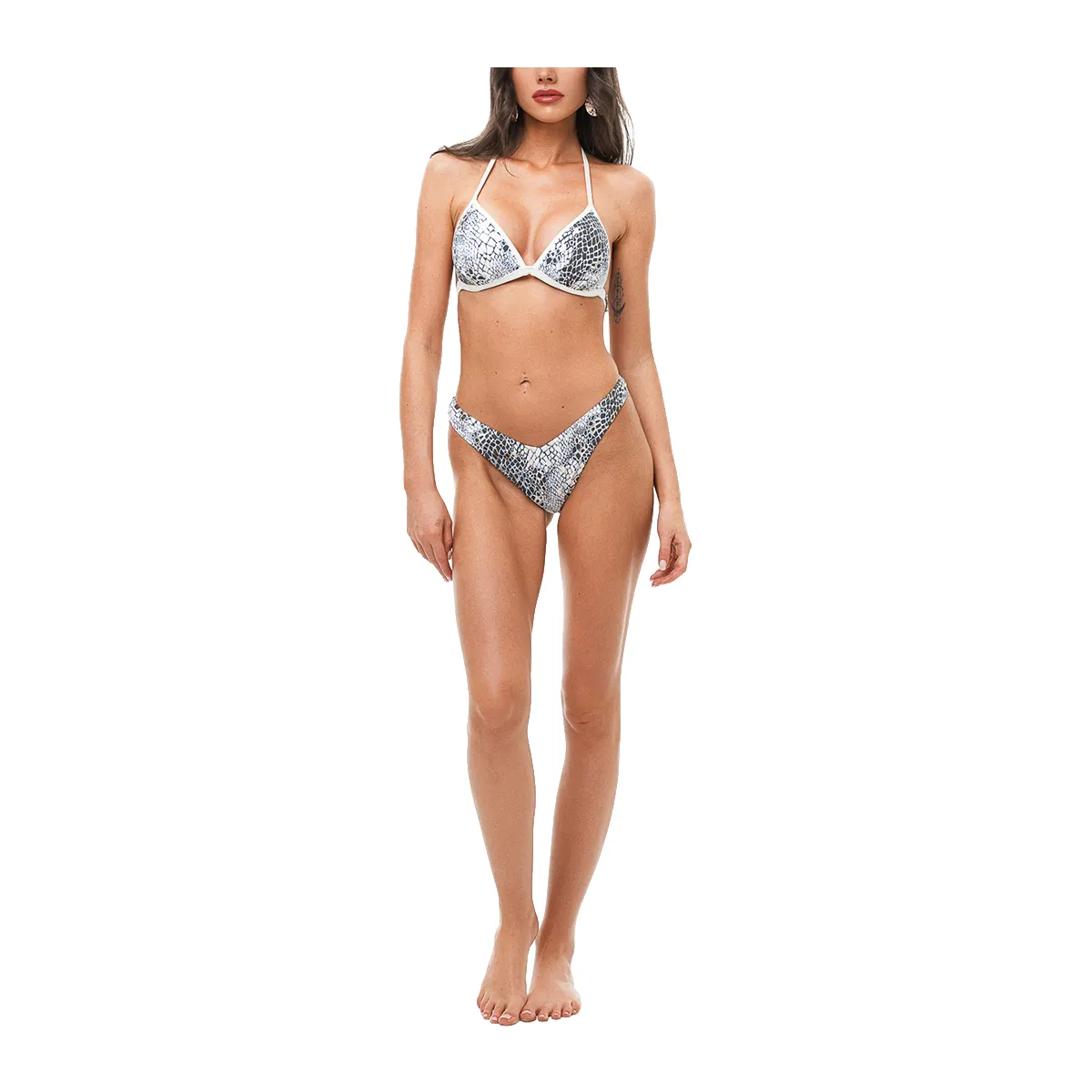 Effortless chic high leg brazilian bikini slip