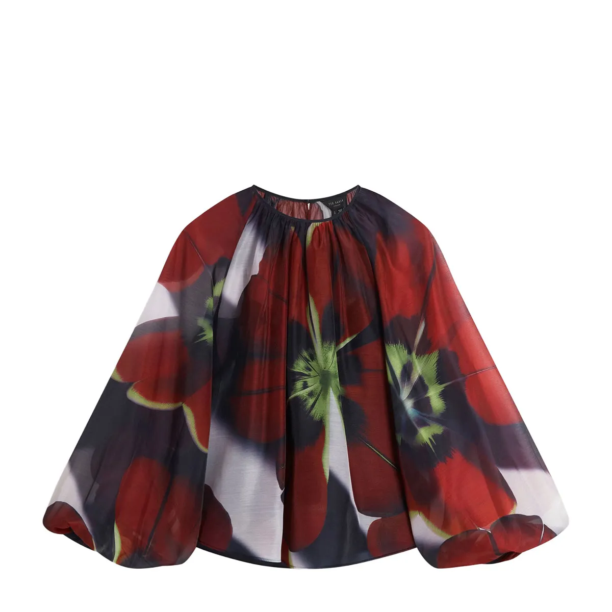ELAIA Organza Balloon Sleeve Blouse