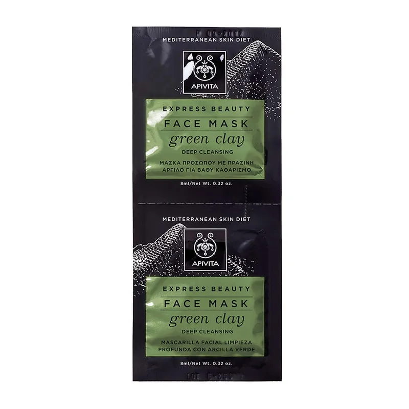 Express Beauty Face Mask with Green Clay