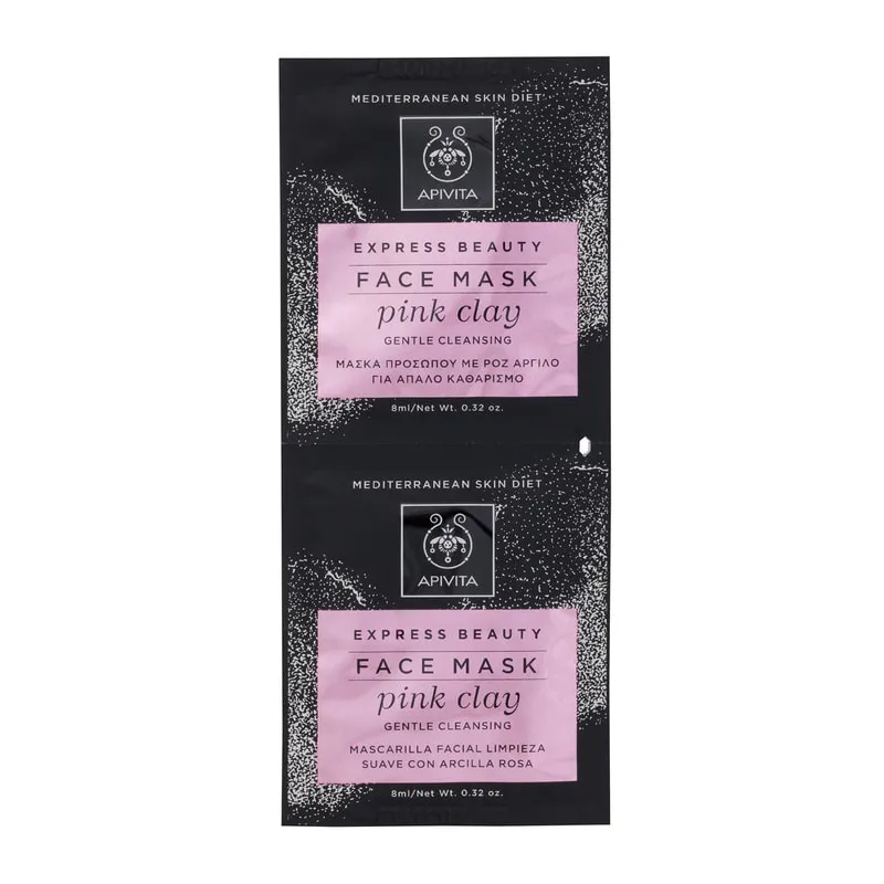 Express Beauty Face Mask with Pink Clay
