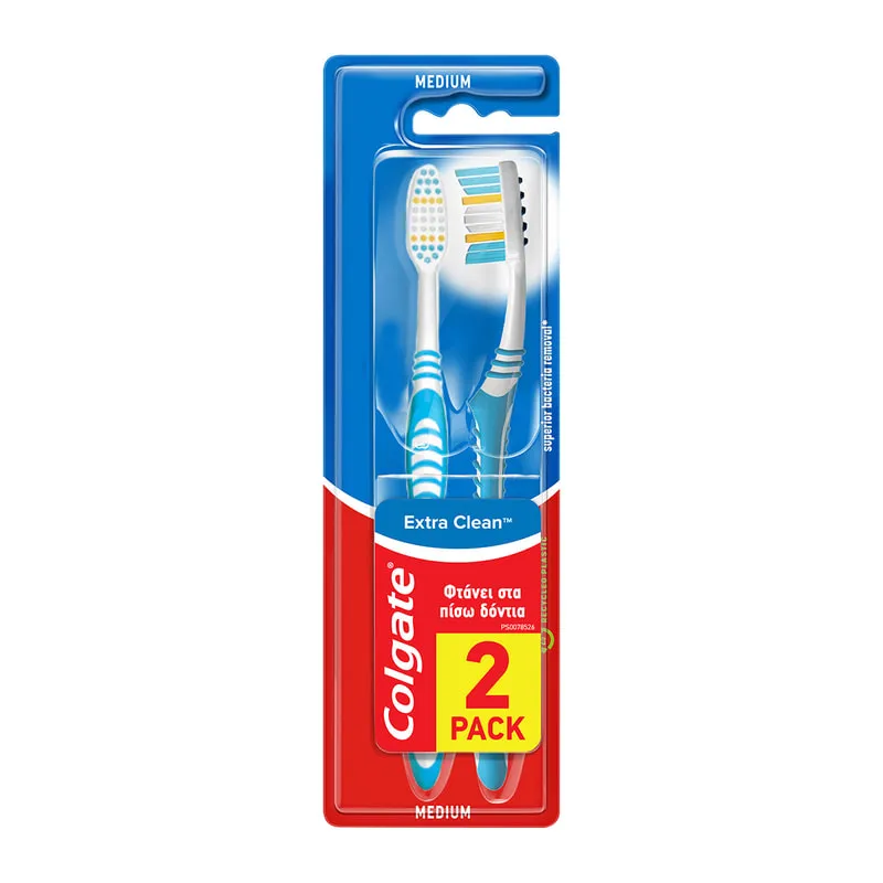 Extra Clean Medium Toothbrush Dual Pack