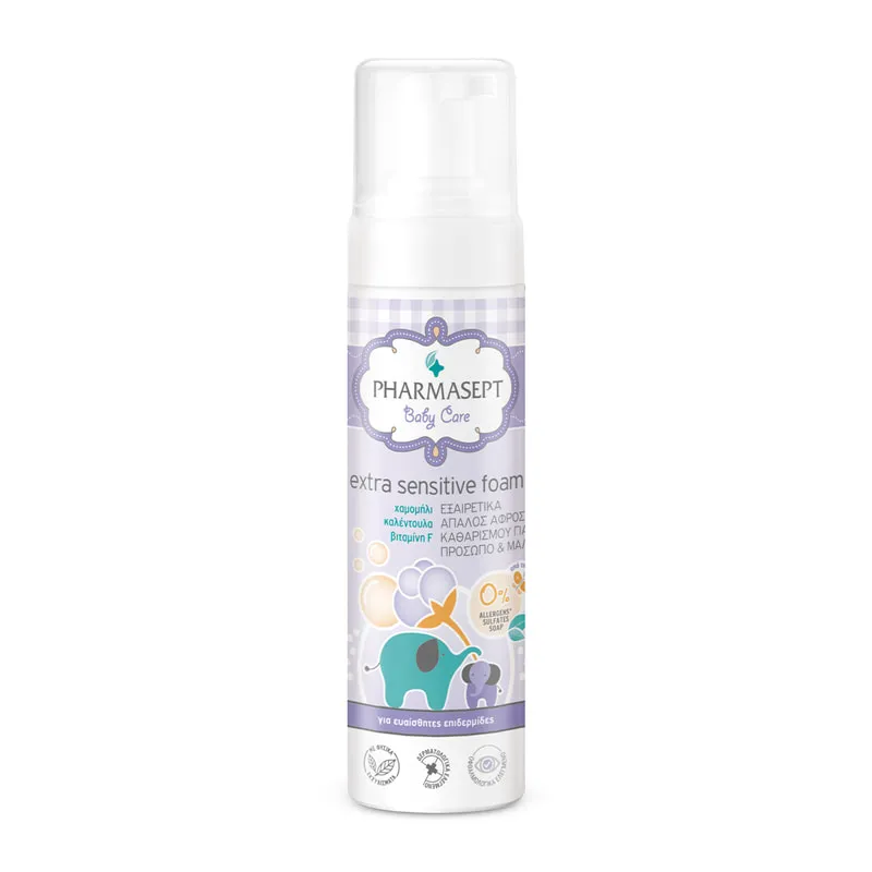 Extra Sensitive Foam Βρεφικός Αφρός Καθαρισμού για Σώμα & Μαλλιά