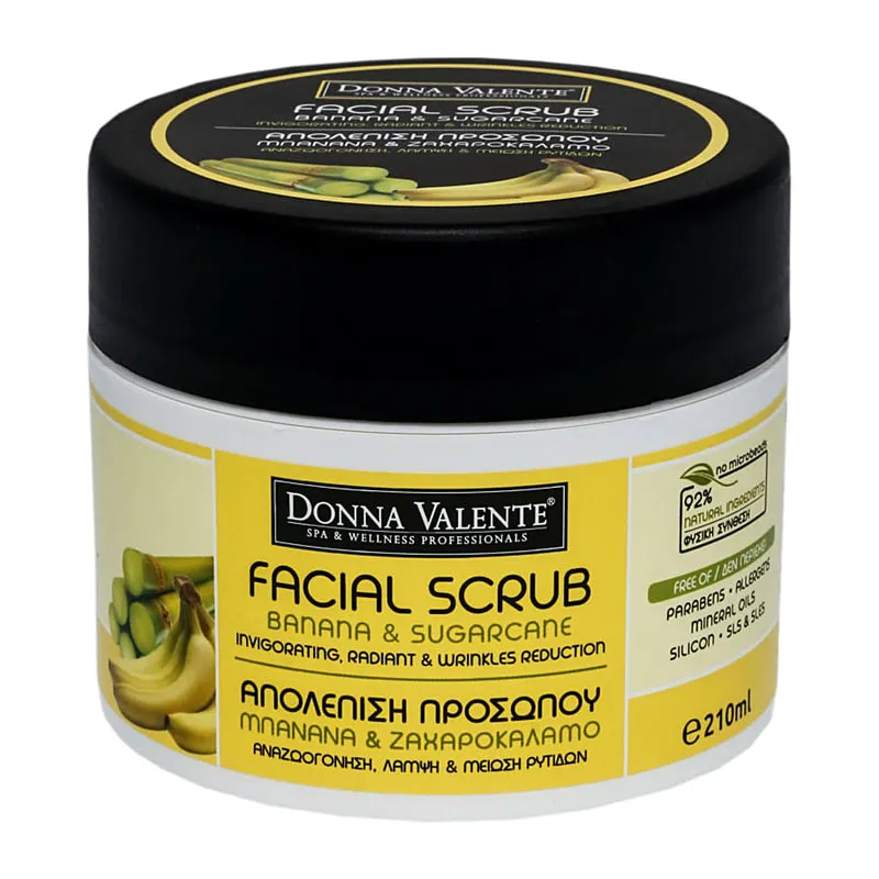 Facial Scrub with Banana & Sugarcane