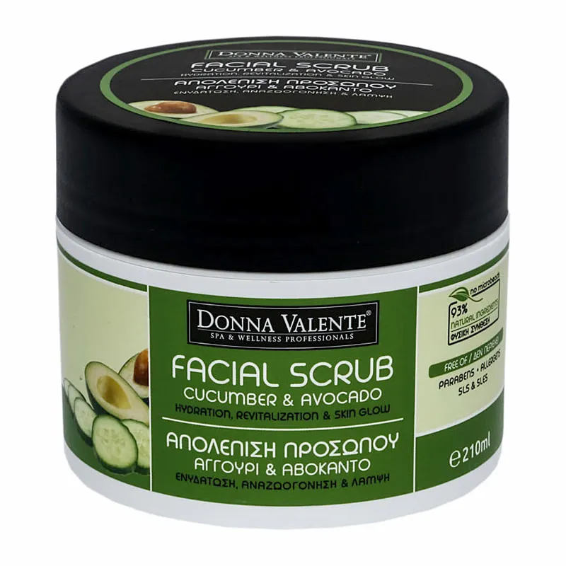 Facial Scrub with Cucumber & Avocado