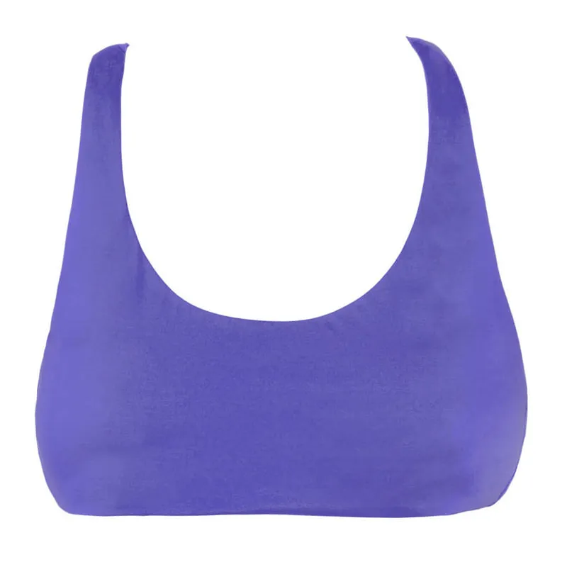 Fashion solids bikini top