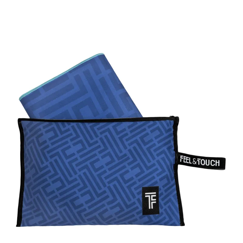 Feel & Touch microfiber beach towel & toiletry bag