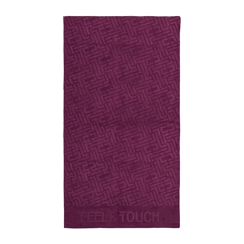 Feel & Touch velour beach towel