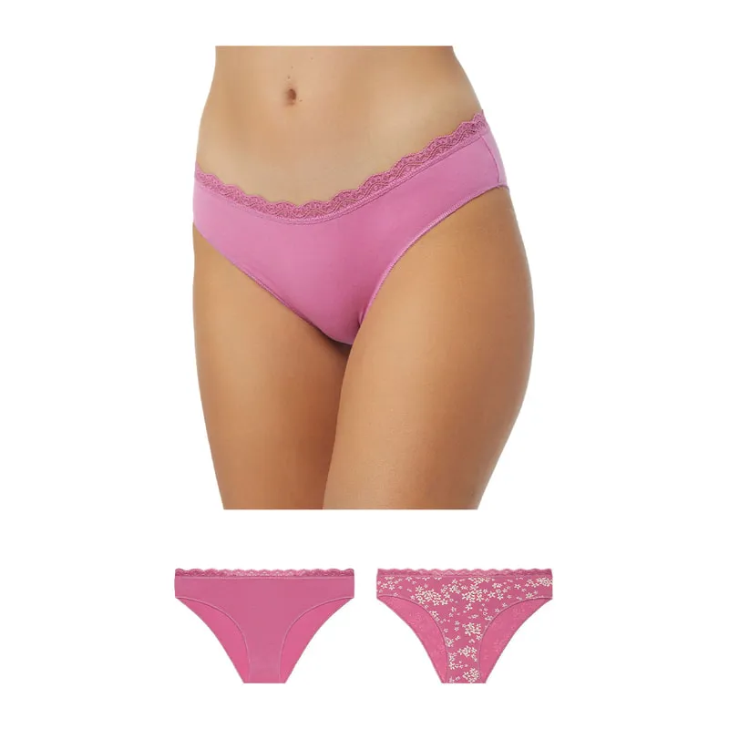 Fimelle bikini lace invisible panties 2 pack