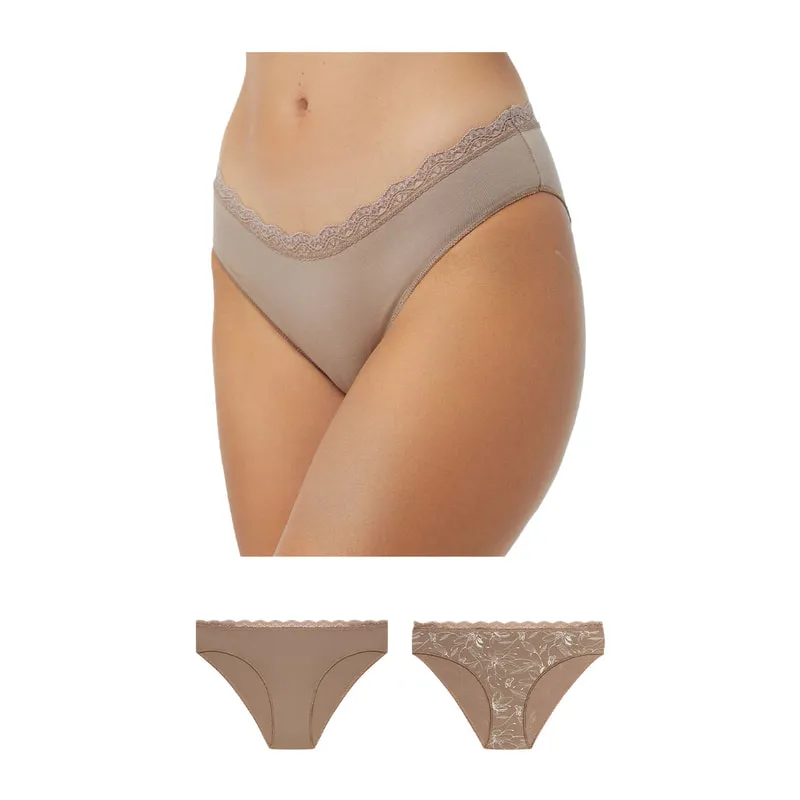 Fimelle bikini lace invisible panties 2 pack