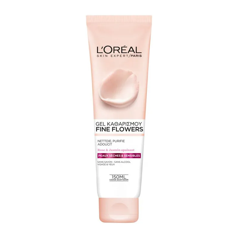 Fine Flowers Gel Καθαρισμού Και Ντεμακιγιάζ Για Ξηρή & Ευαίσθητη Επιδερμίδα