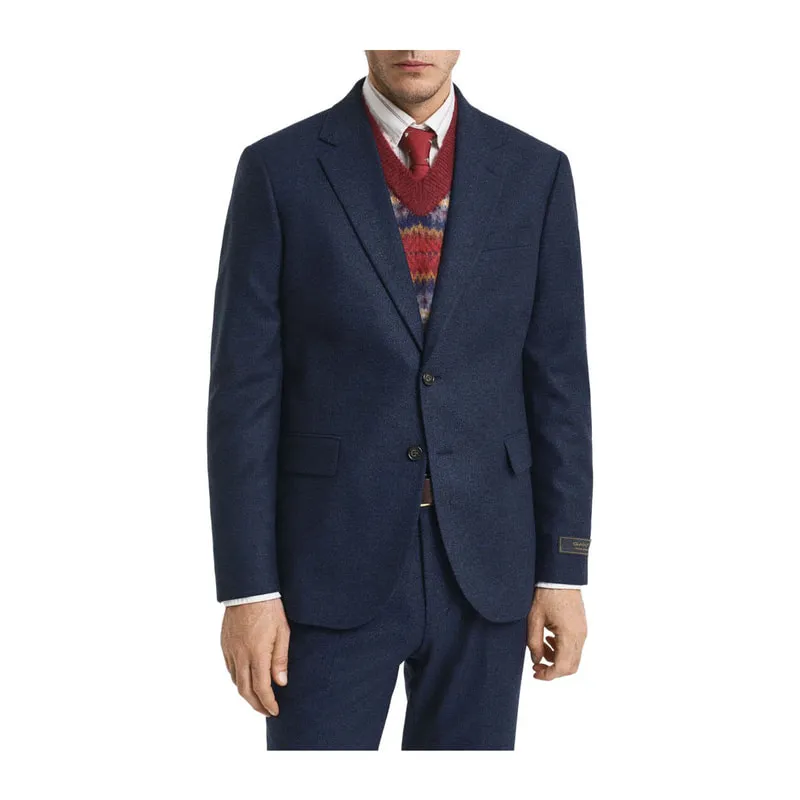 Flannel Herringbone Suit Jacket