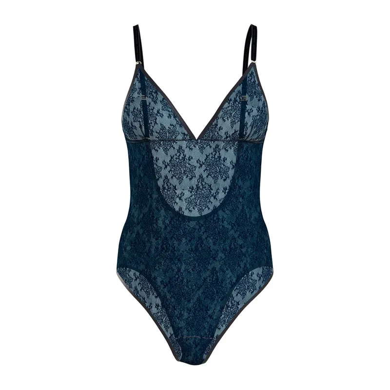 Floral lace bodysuit