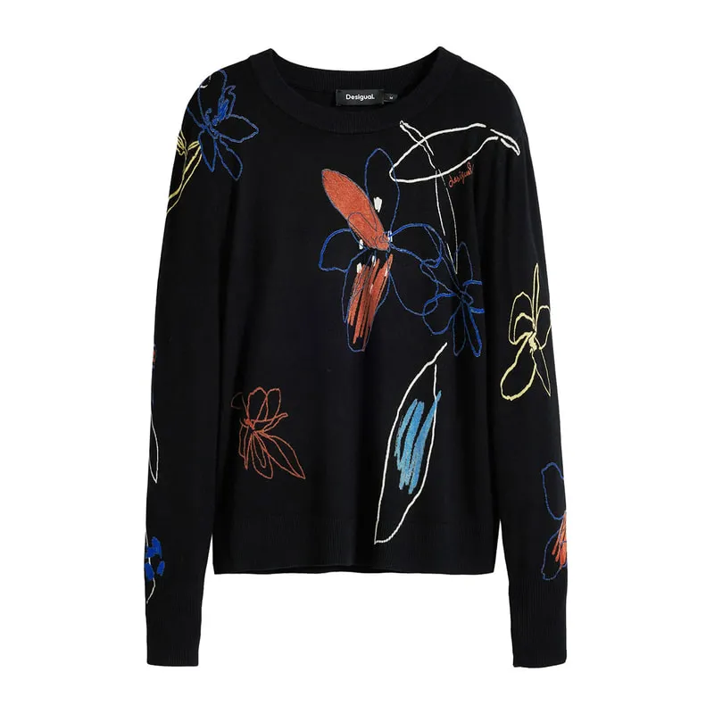 Floral πουλόβερ