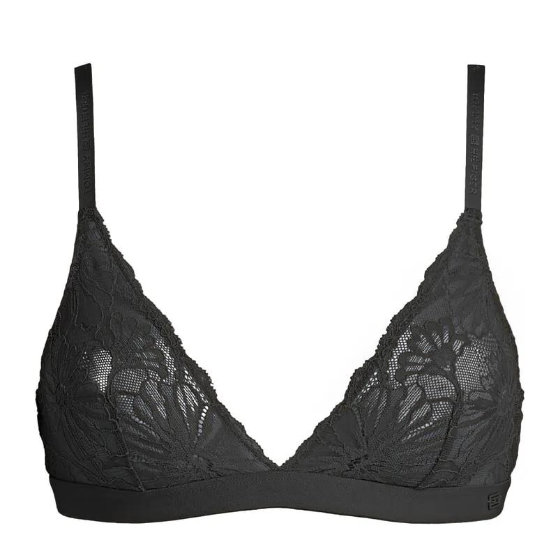 Floral τριγωνικό σουτιέν με δαντέλα