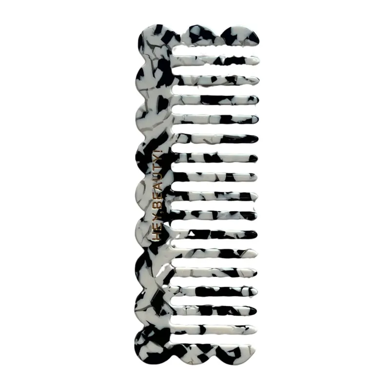 Flower Comb In Black & White