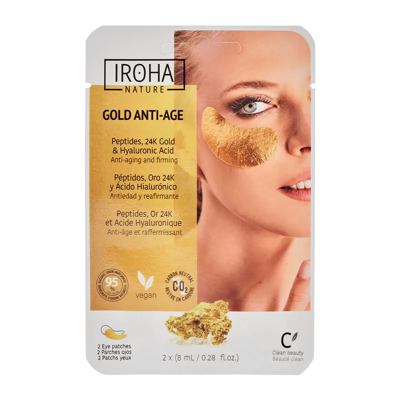 Foil Επιθέματα Ματιών Gold για Σφριγηλό Δέρμα