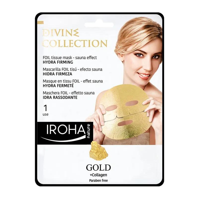 Foil Tissue Face Mask Sauna Effect Gold Hydra Firming