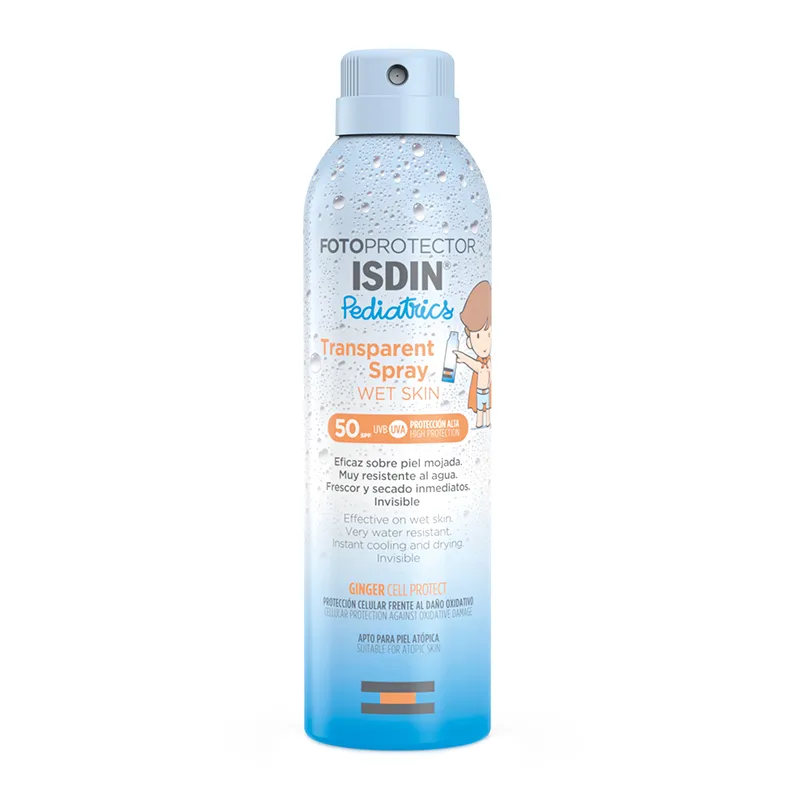 Fotoprotector Pediatrics Transparent Spray Wet Skin for Body SPF50