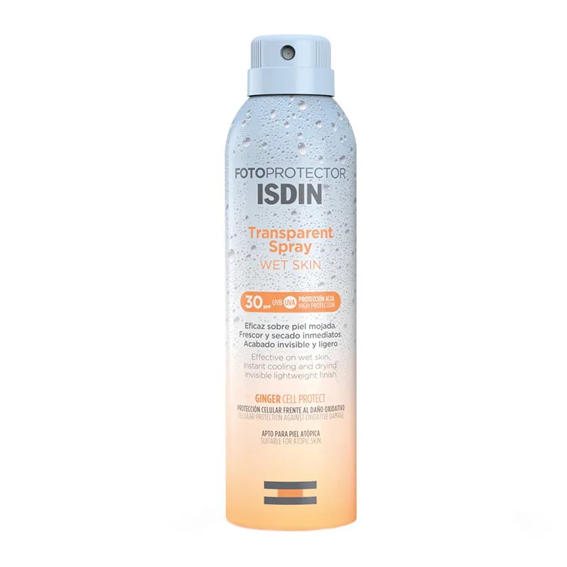 Fotoprotector Transparent Spray Wet Skin Sunscreen SPF30