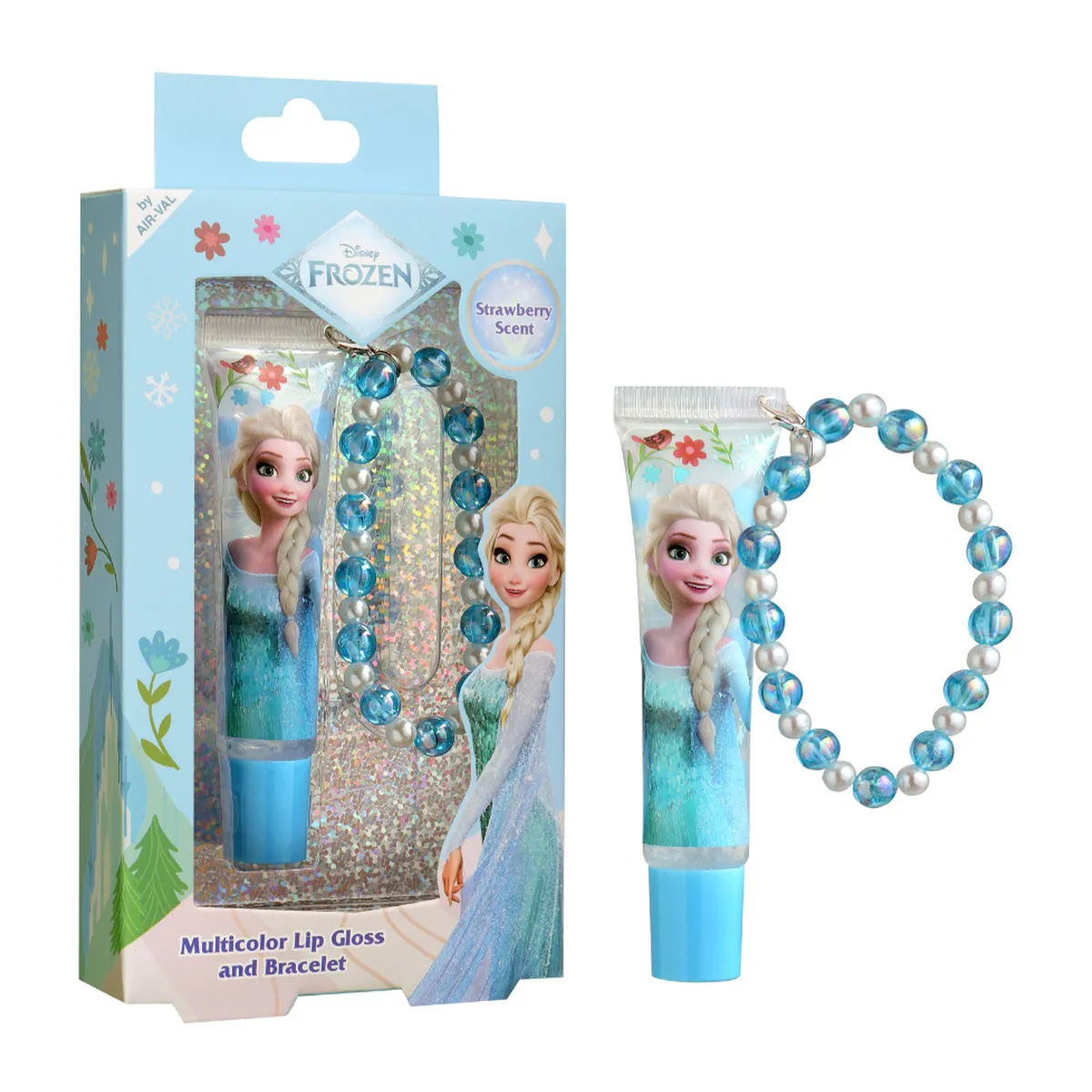 Frozen Multi-Colour Gloss Strawberry Scent & Bracelet