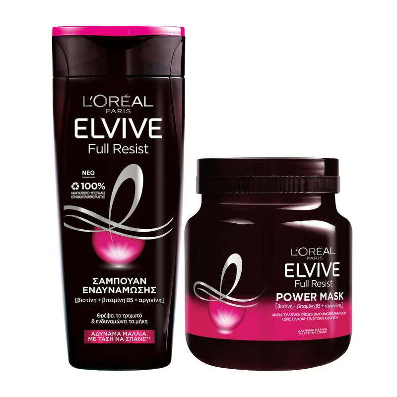 Full Resist Shampoo + Mask Set for Fragile Hair with Tendency to Break