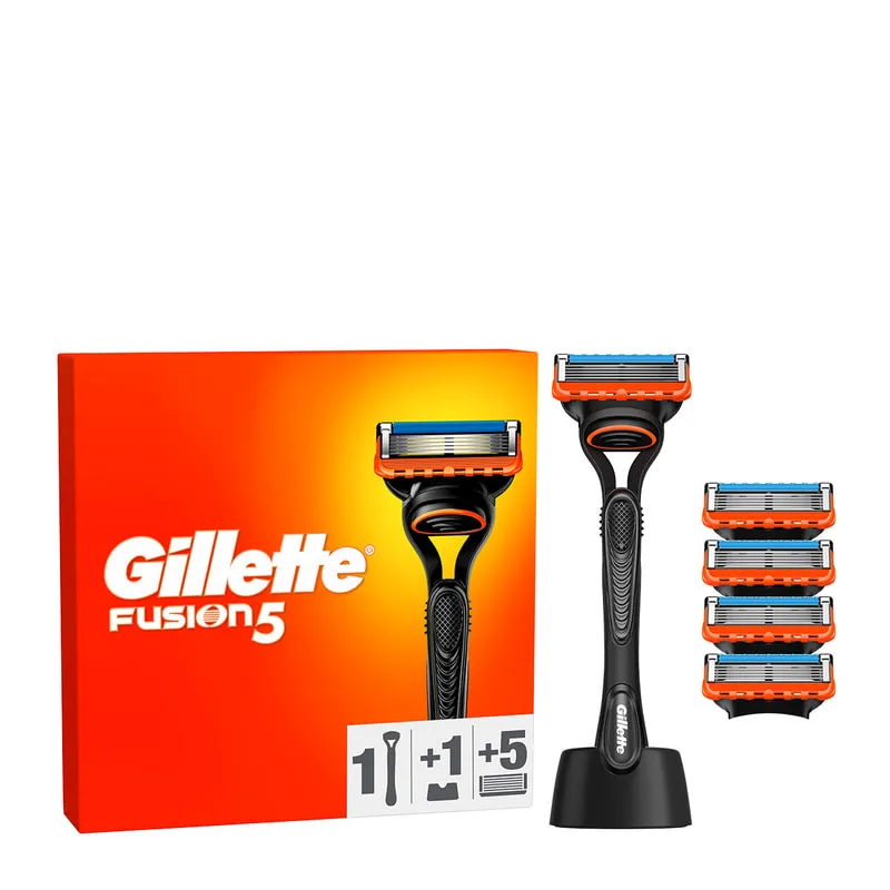 Fusion5 - 5 Razor Blade Refills with Free Stand & 1 Razor