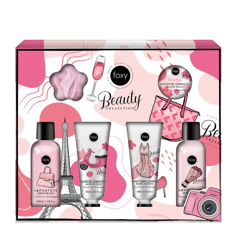 Gift Set Strawberry Champagne Beauty Collection
