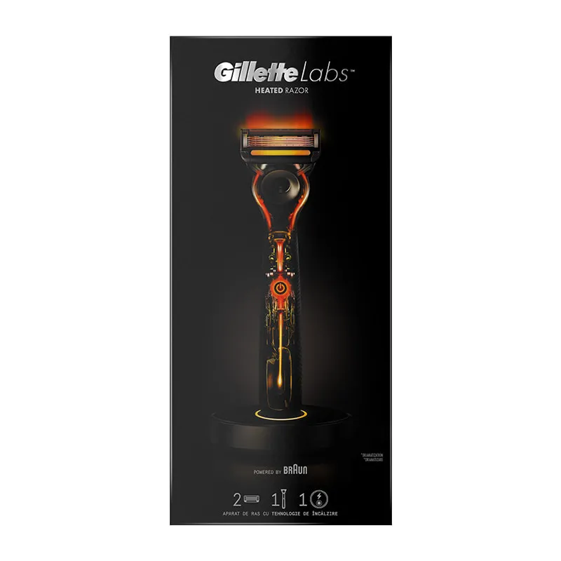 GilletteLabs Kit Ξυριστικής Μηχανής για Άνδρες με Τεχνολογία Θερμαινόμενης Μπάρας