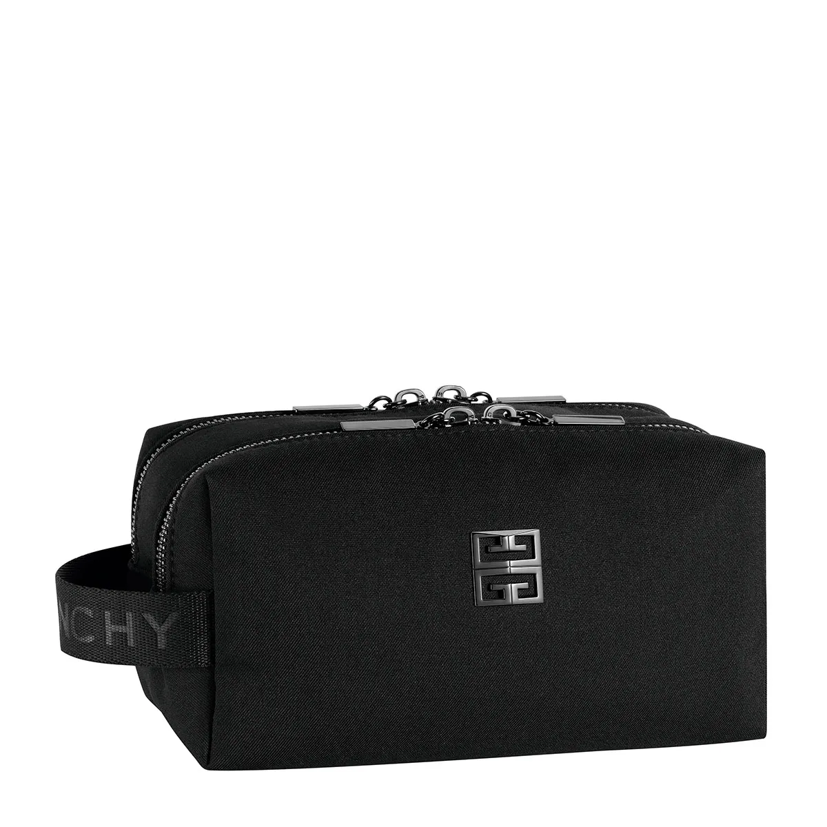 Givenchy Zipped Black Pouch For Men - Free Gift