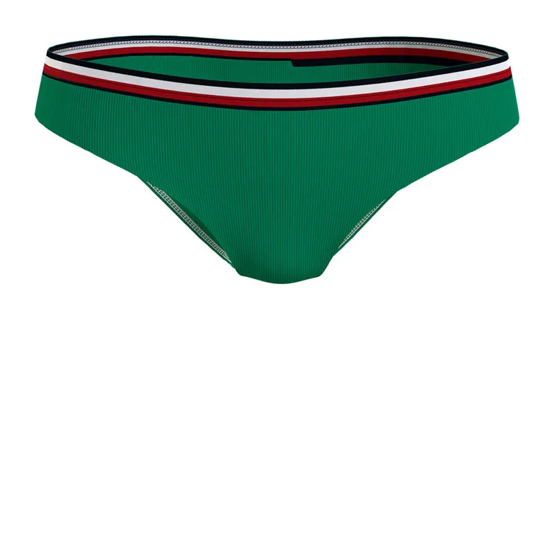 Global stripe hipster bikini bottoms