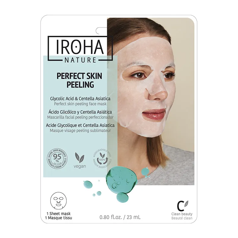 Glycolic Acid Perfect Skin Peeling Μάσκα Απολέπισης Βιοδιασπώμενη