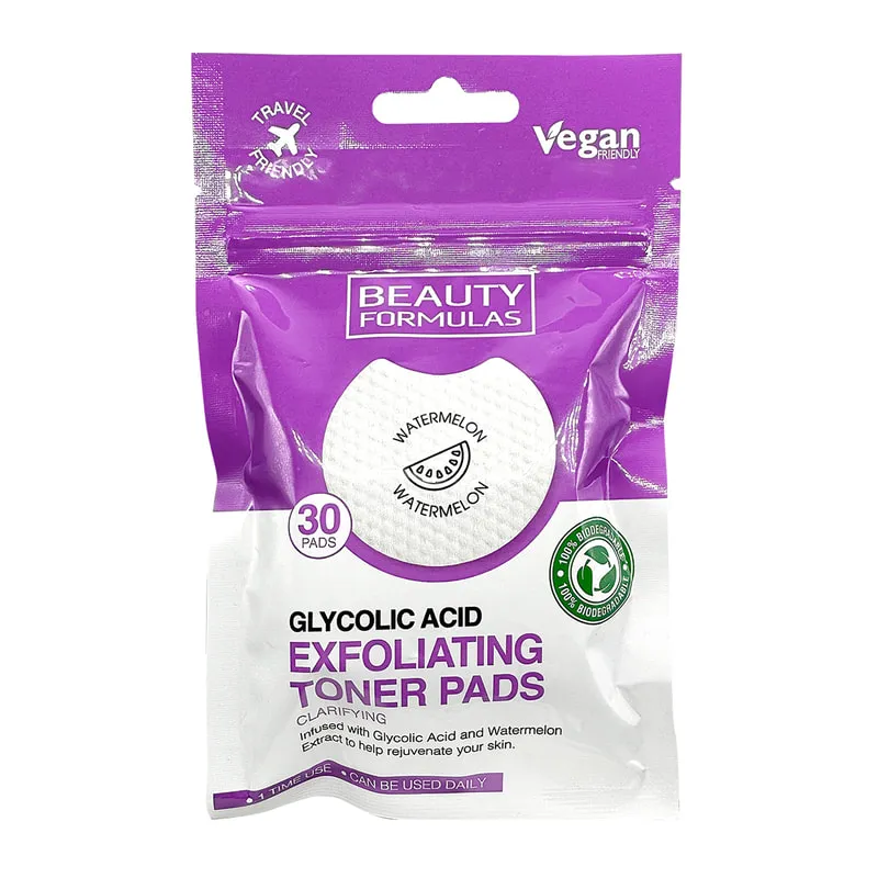 Glycolic Exfoliating Toner Facial Pads