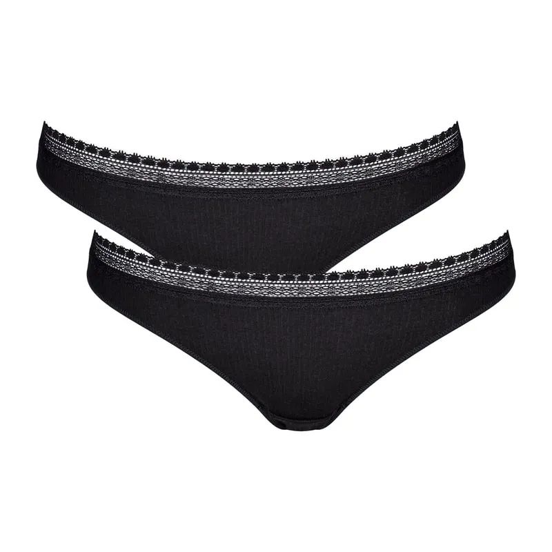 Go ribbed h brazil slip 2 pack