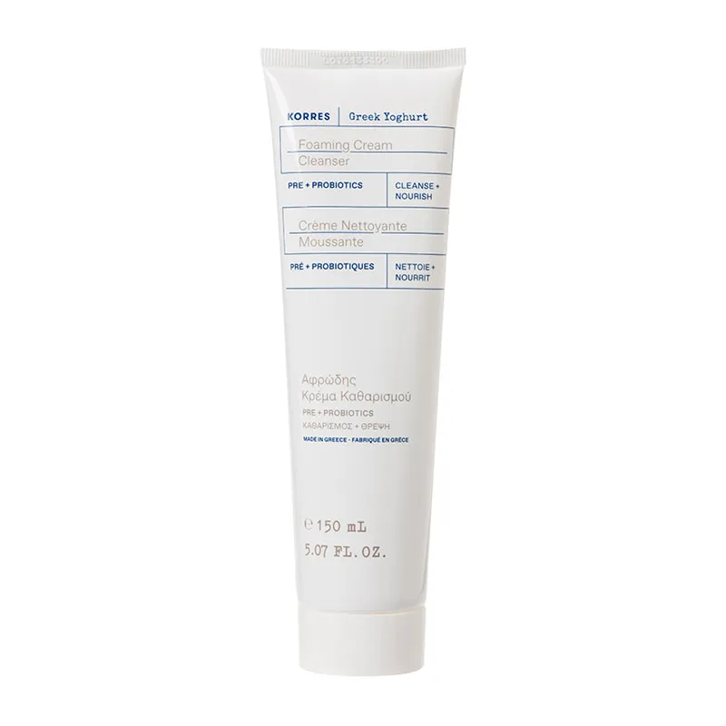 Greek Yoghurt Foaming Cream Cleanser with Pre- + Probiotics
