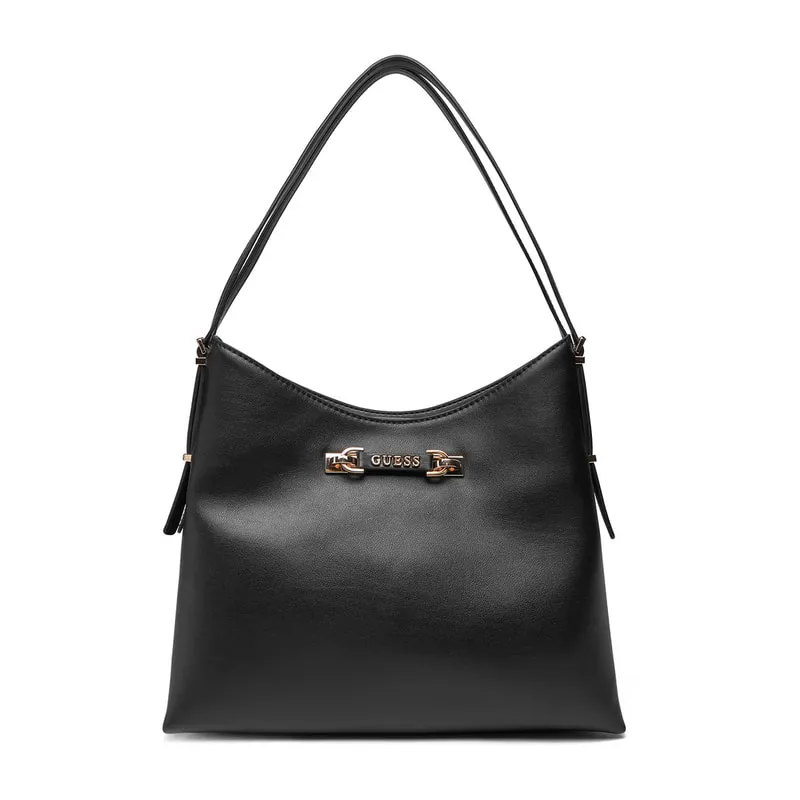 GUESS ΤΣΑΝΤΑ ΓΥΝΑΙΚΕΙΟ LEFIA LARGE HOBO GU0ACHWBG96440200000 GU0/BLA  BLACK Τσάντα ώμου Lefia