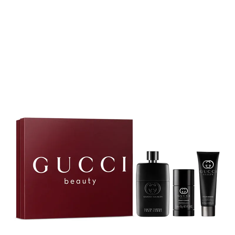 Guilty Pour Homme Eau De Parfum & Shower Gel & Deo