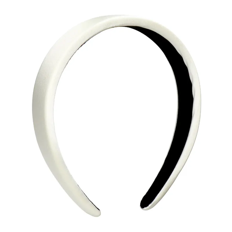 Hair Band Satin Off White
