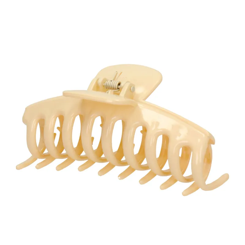 Hair Claw Big  Beige