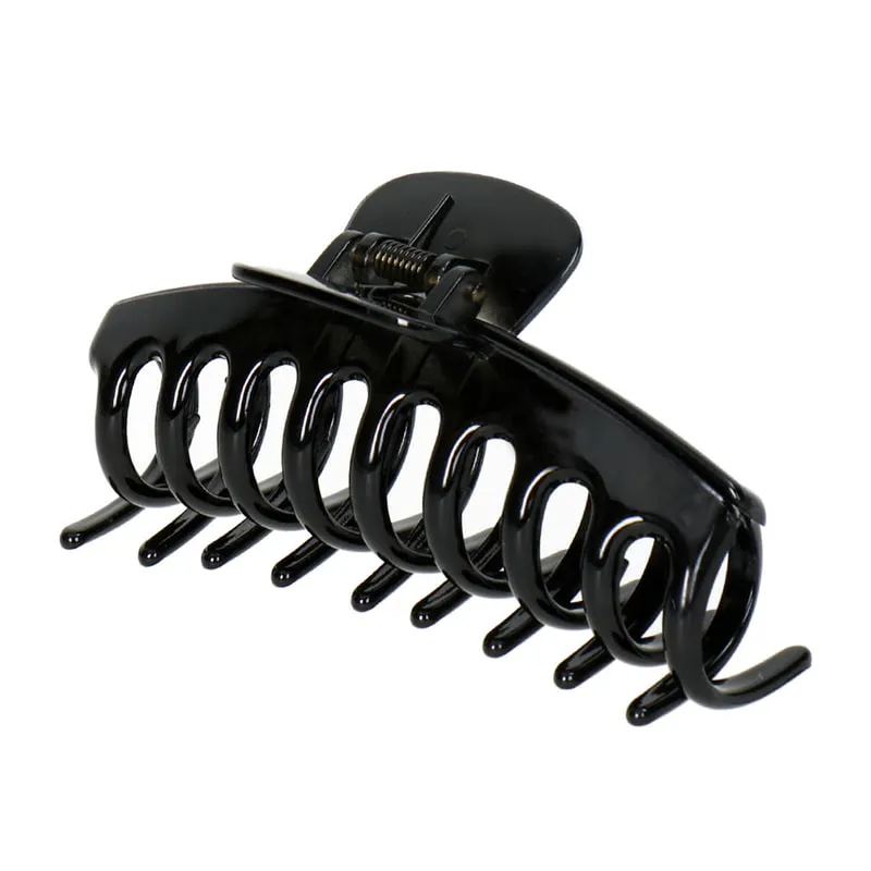 Hair Claw Big Shiny Black