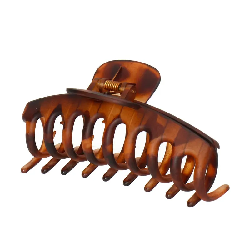 Hair Claw Big Tortoise Brown