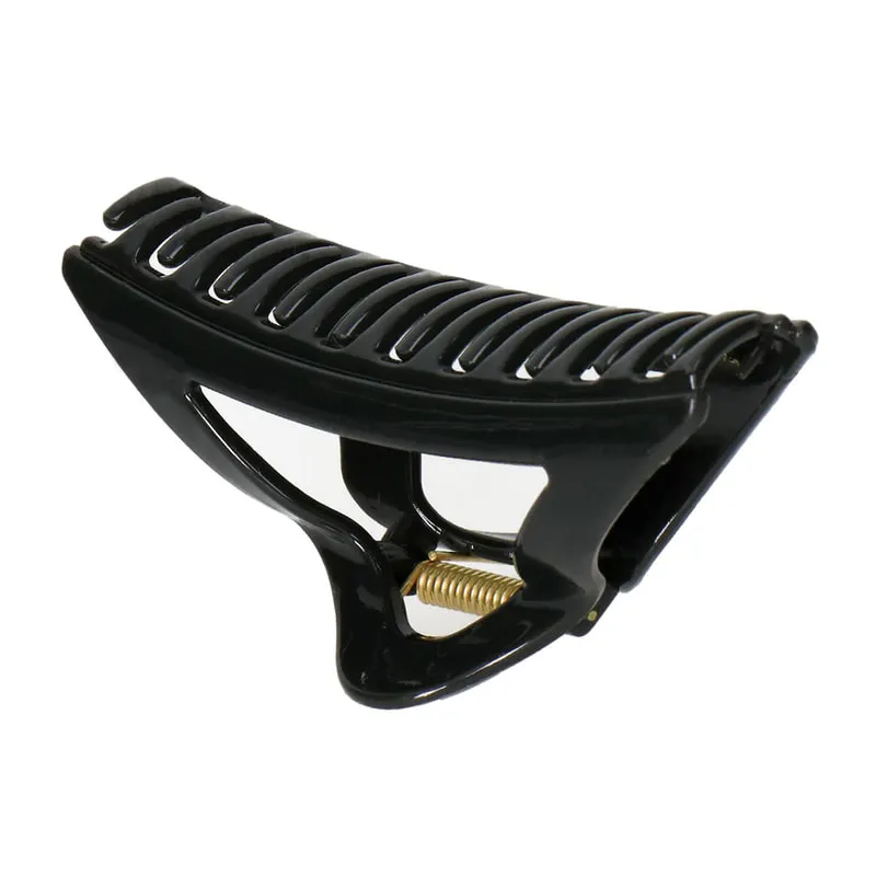 Hair Claw Open Triangle Black