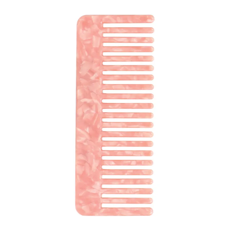 Hair Comb Beige Marble