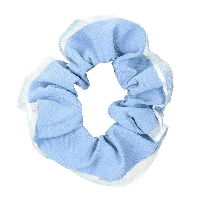 Hair Scrunchie Laced Blue