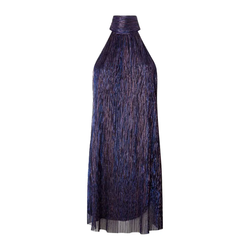 Halter neck mini dress