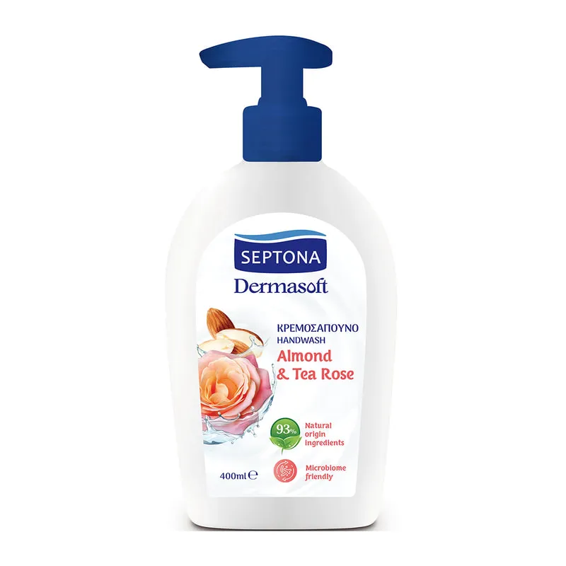 Handwash Dermasoft Almond & Tea Rose