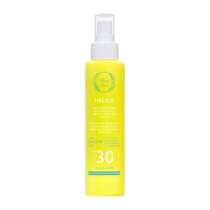 Helios Αντηλιακό Γαλάκτωμα Spf30 Για Πρόσωπο & Σώμα