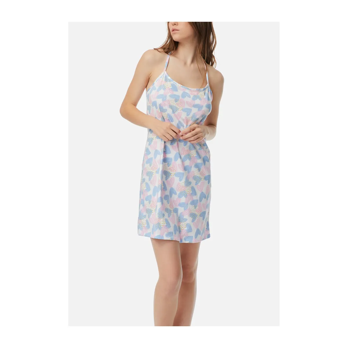Hello hearts sleeveless nightgown