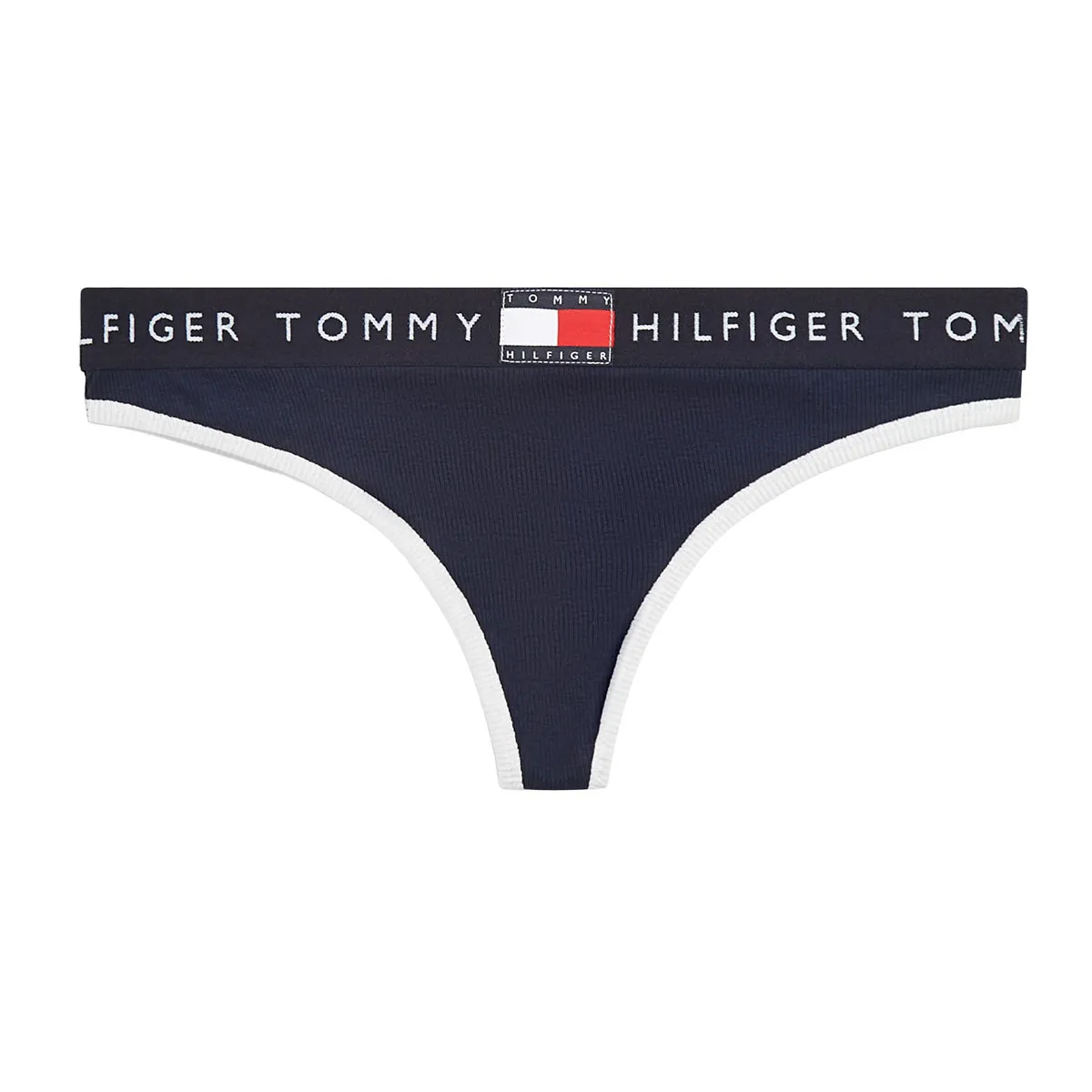 Heritage logo ribbed thong